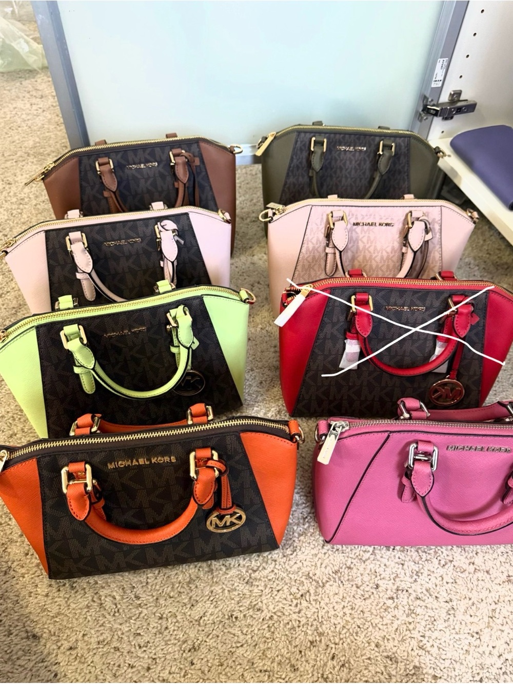 Michael Kors Signature Dome Satchels $100 each - Picture 3 of 3